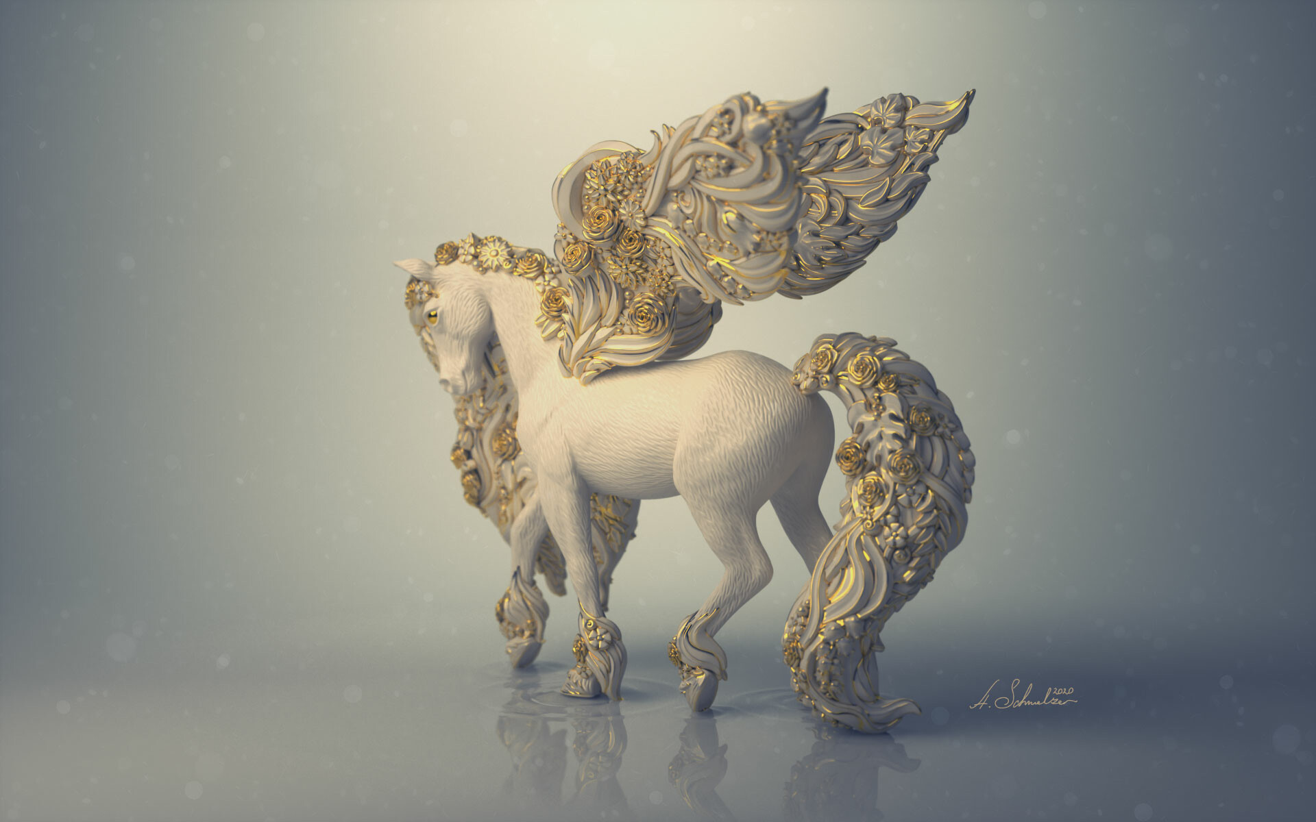 Blossom Pegasus — Bayala — character model by Anna Schmelzer