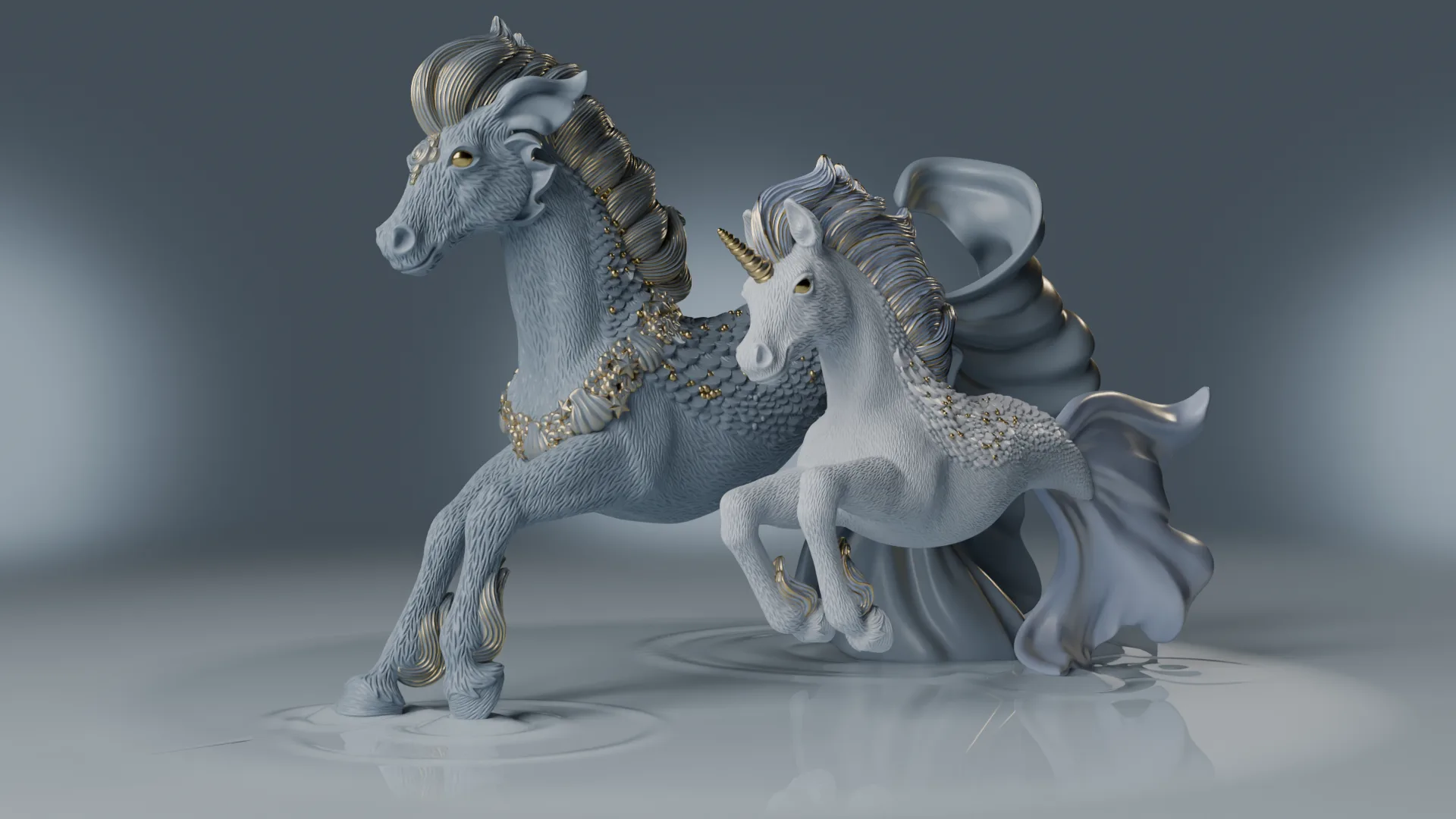 Hippocampus — Bayala — ZBrush character model by Anna Schmelzer