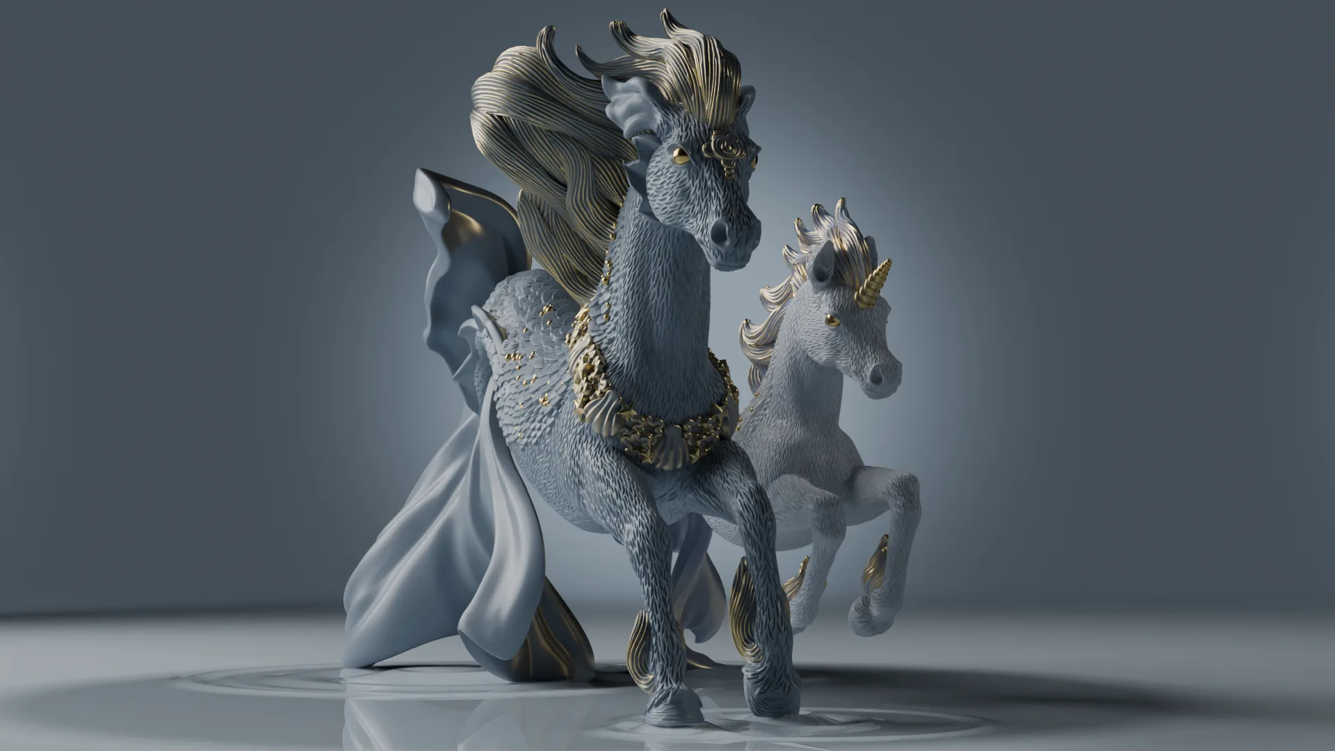 Hippocampus — Bayala — ZBrush character model by Anna Schmelzer