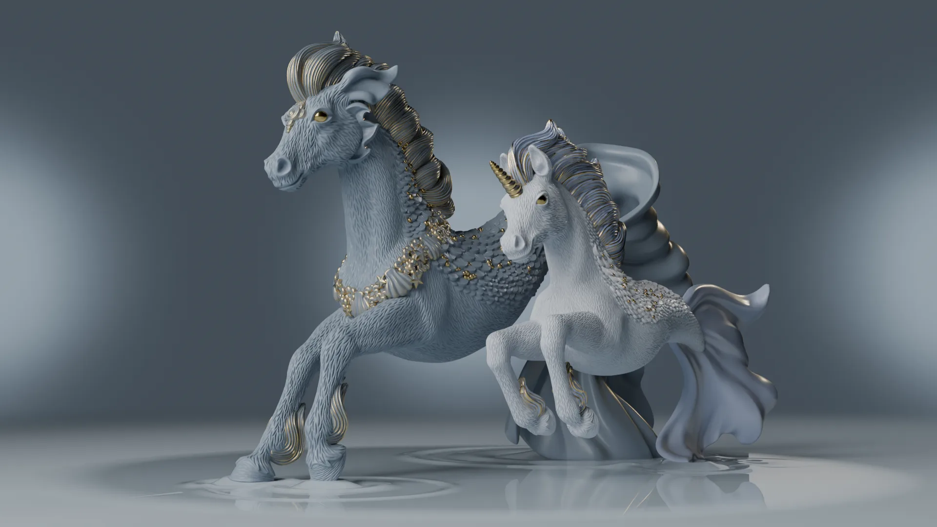 Hippocampus — Bayala — ZBrush character model by Anna Schmelzer