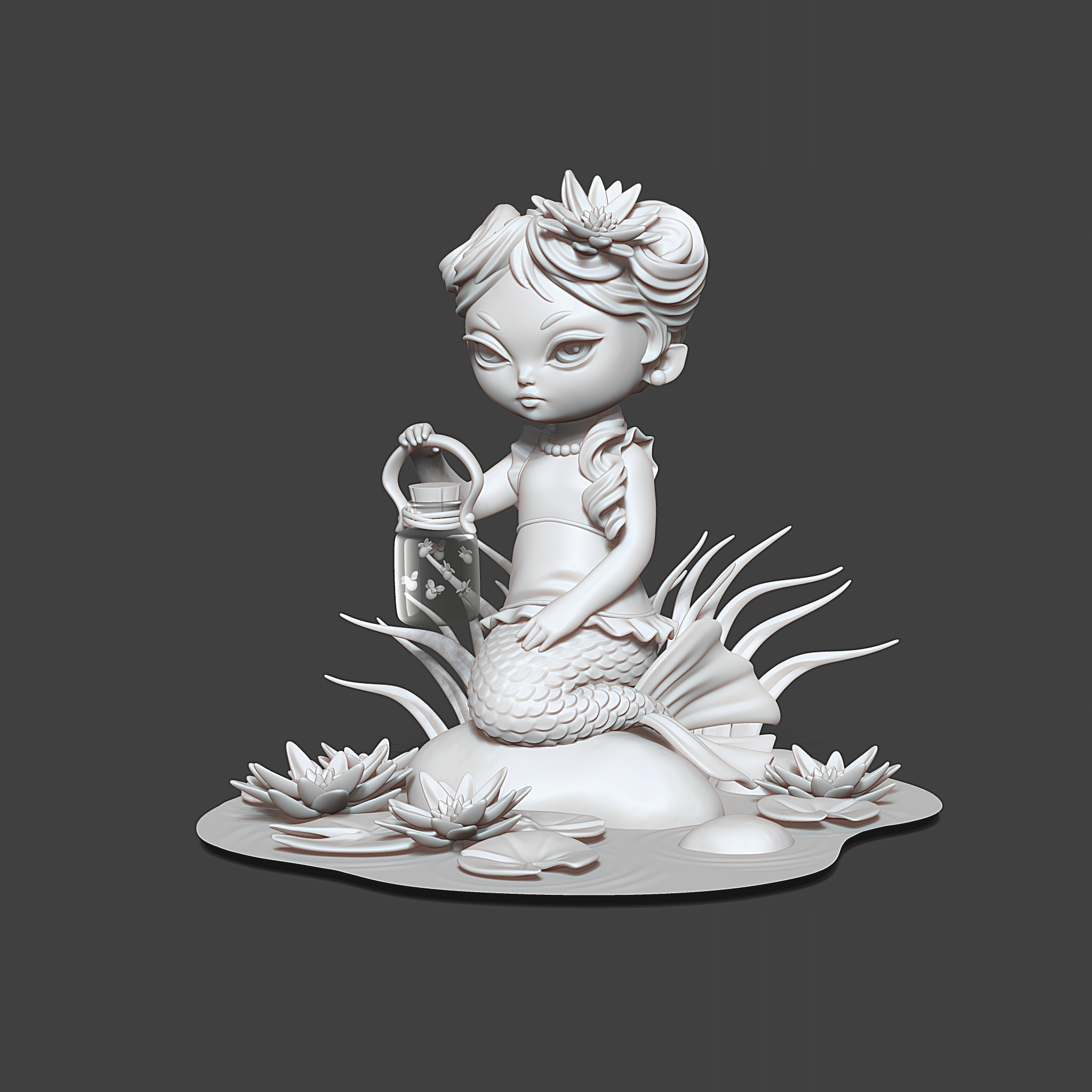 Mermaid Diorama — character model by Anna Schmelzer