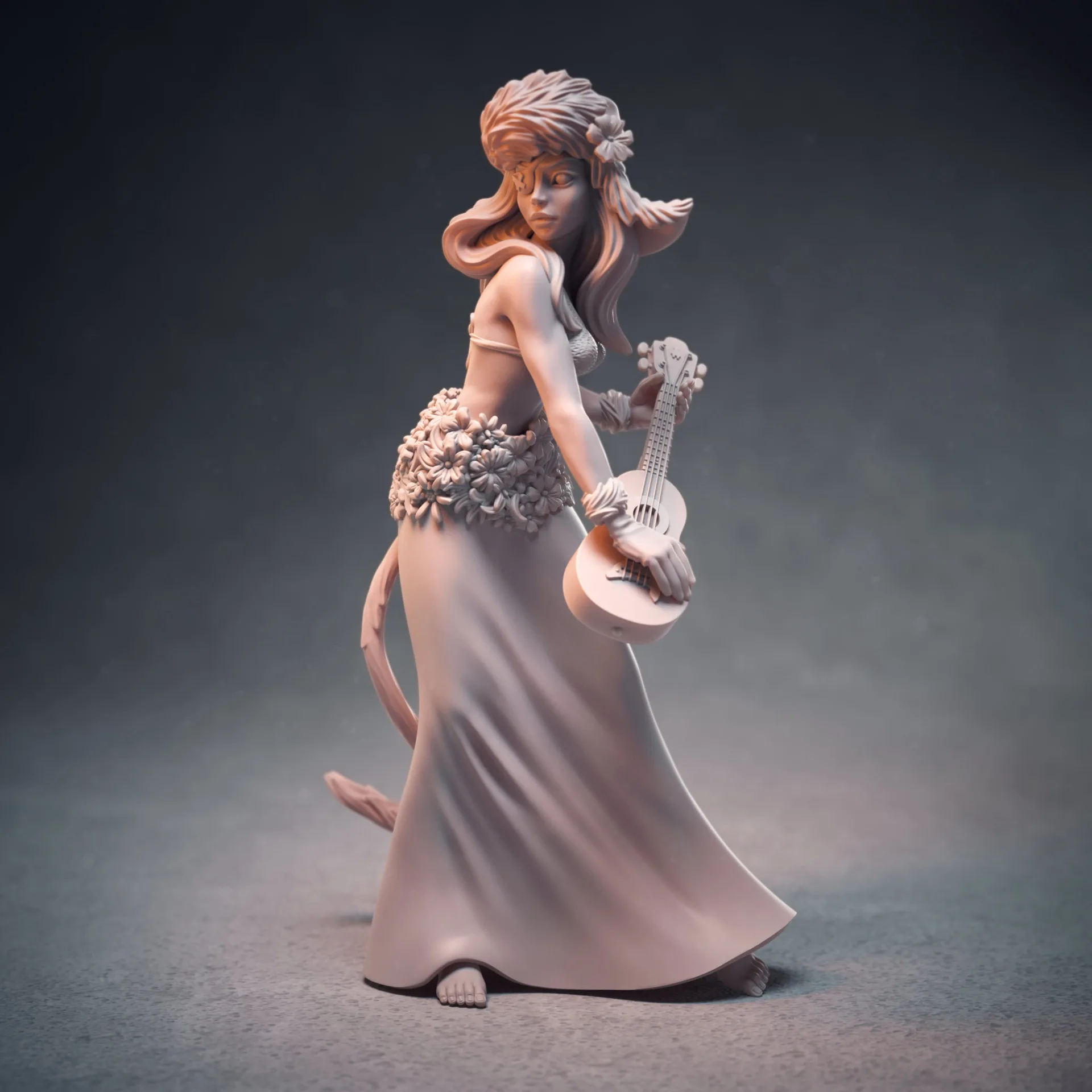 1/24 scale Stranski Girl on Harley Davidson model kit sculpted in ZBrush — Industria Mechanika collectible by Anna Schmelzer