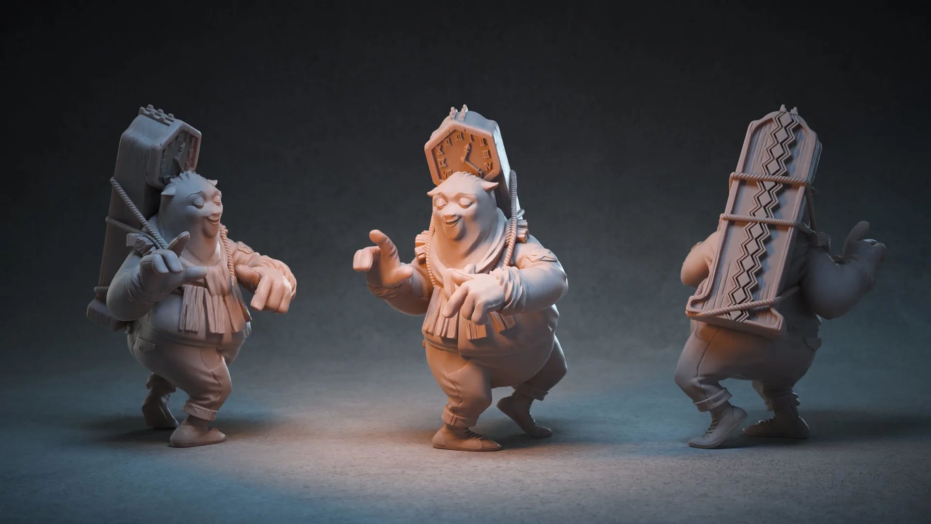 Stranski Bear — 1/24 scale model kit sculpted in ZBrush by Anna Schmelzer for Industria Mechanika